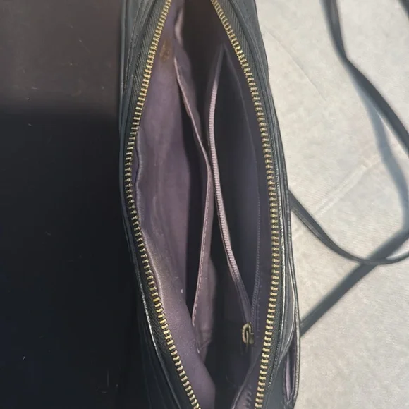 Black Coach Handbag. 10 inches wide by 6 inches high. - Picture 5 of 5